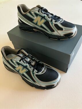 New Balance 740 Sneakers Black Teal Beige ABZORB Running Shoes